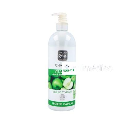 CHAMPU VITALIDAD ALOE-MANZANA 740ML. NATURABIO COSMETICS