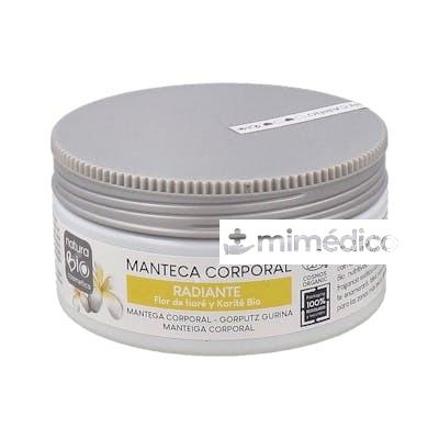 MANTECA CORPORAL RADIANTE TIARE-KARITE 200ML. BIO NATURABIO cosmetics