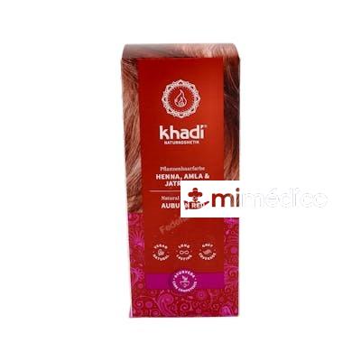 HENNA NATURAL CON AMLA Y JATROPHA 100GR.** KHADI