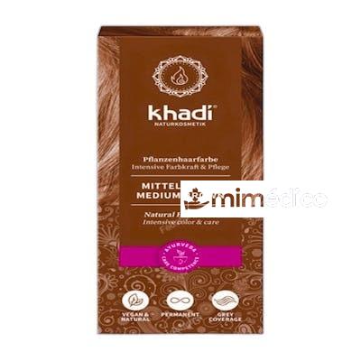 TINTE HERBAL COLOR CASTANO MEDIO 100GR. KHADI