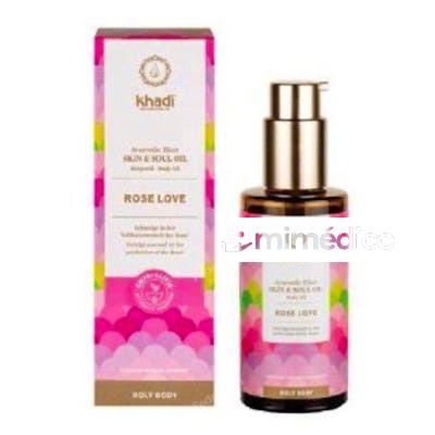 ACEITE ELIXIR AYURVEDA ROSA REGENERANTE 100ML. KHADI