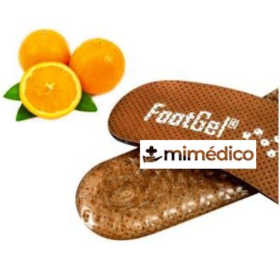 FOOTGEL PLANTILLAS GEL HOMBRE NARANJO TALLA 43-46 FOOTGEL