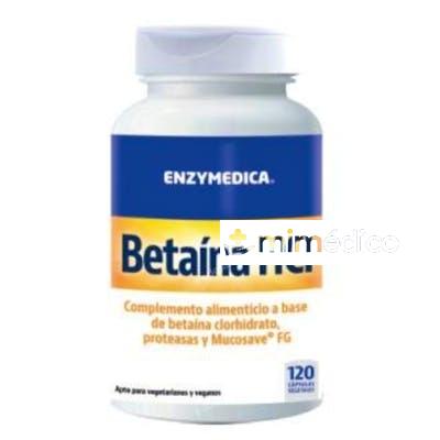 BETAINA HCL 120VCAPS ENZYMEDICA