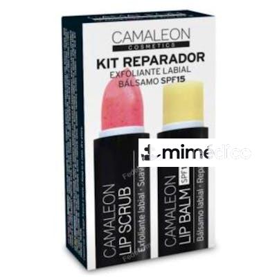 CAMALEON KIT REPARADOR LABIAL+EXFOLIANTE FRESA. CAMALEON COSMETICS