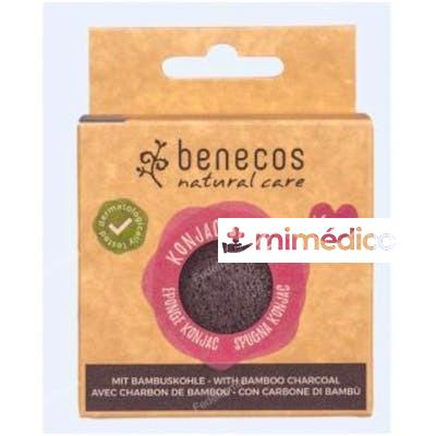 ESPONJA KONJAC BAMBU NEGRO PURIFICANTE-PIEL GRASA BENECOS
