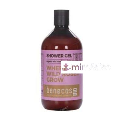 GEL DE BAÑO ROSA MOSQUETA 500ML. BIO VEGANO BENECOS