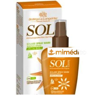 SOL LEON SPRAY SOLAR BEBE SPF 50 150ML. BOTTEGA DI LUNGAVITA