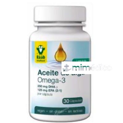 ACEITE DE ALGA OMEGA 3 1183MG 30CAP. SG VEGAN RAAB VITALFOOD