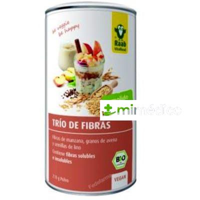 TRIO DE FIBRAS MANZANA+AVENA+LINO 210GR. BIO VEGAN RAAB VITALFOOD