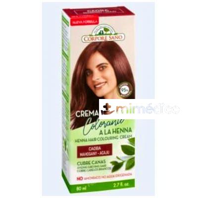 CREMA COLORANTE HENNA CAOBA 80ML. CORPORE SANO