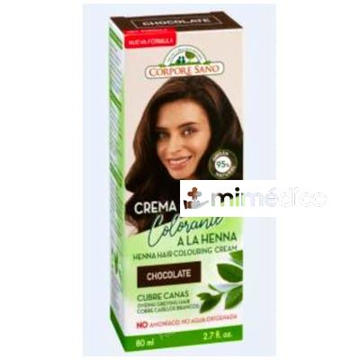 CREMA COLORANTE HENNA CHOCOLATE 80ML. CORPORE SANO