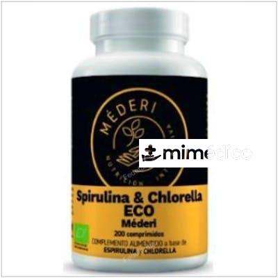 ESPIRULINA-CHLORELLA ECO 200COMP. MEDERI nutricion integrativa