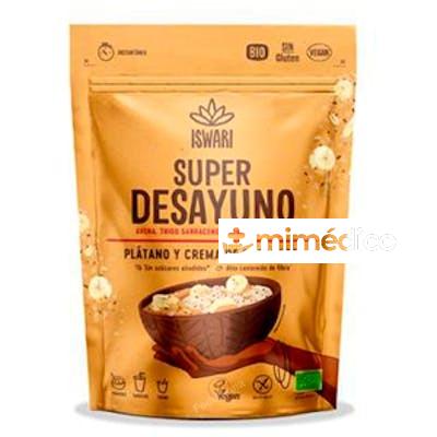 SUPER DESAYUNO PLATANO Y CREMA CACAHUETE 360GR. BIO SG VEGAN ISWARI