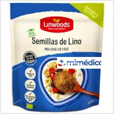 SEMILLAS DE LINO MOLIDAS 425GR BIO LINWOODS