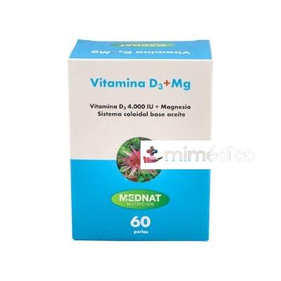 VITAMINA D3 + MAGNESIO 60PERLAS MEDNAT