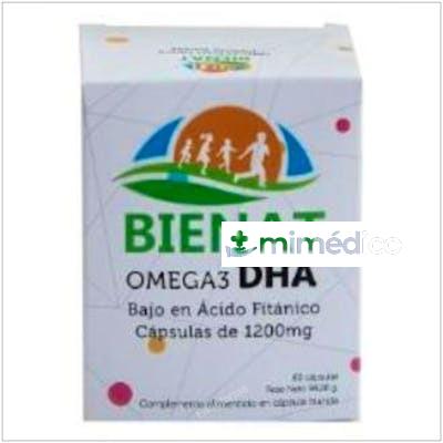 BIENAT DHA OMEGA 3 1200MG. 60CAP. BIENAT