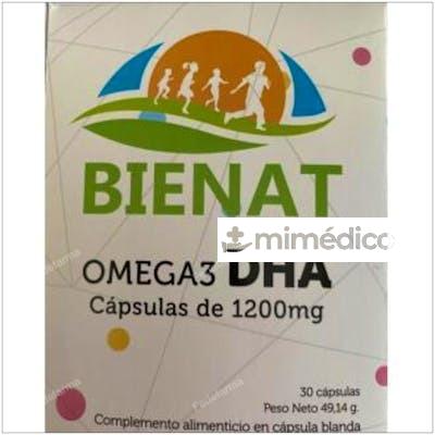 BIENAT DHA OMEGA 3 1200MG 30CAP. BIENAT
