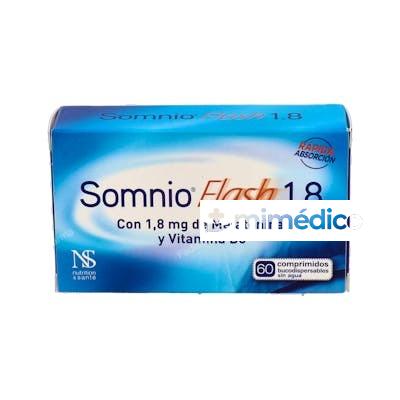 SOMNIO FLASH MELATONINA 1,8MG. VIT. B6 60COMP. DIETISA