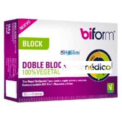 BIFORM DOBLE BLOCK VEGANO 30CAP. DIETISA