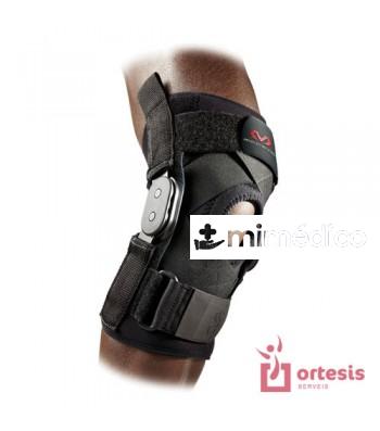 ESTABILIZADOR LIGERO C/TUTORES ARTICULADOS Y CINCHAS NEGRO M (PERIM RODILLA 35-38) MC DAVID REF.429XM