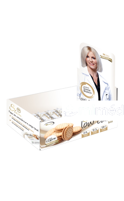 LOW CARB BAR CARAMELO 40G - 24 UN SPORT GOLD NUTRITION