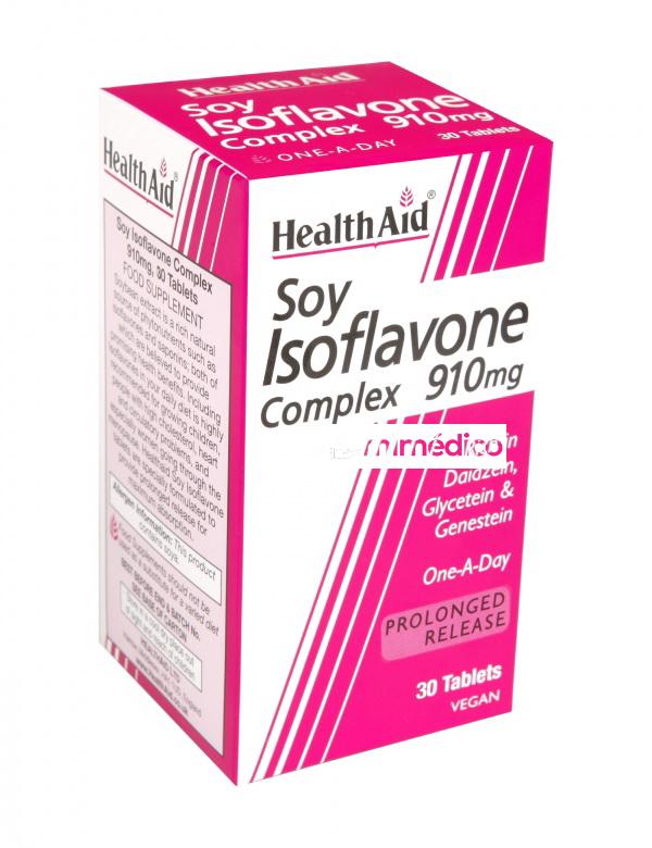 COMPLEJO DE ISOFLAVONAS DE SOJA 910 MG  60 COMP.   HEALTHAID NUTRINAT