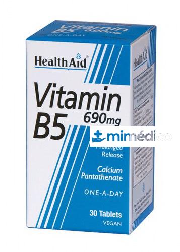 VITAMINA B5 (PANTOTENATO CÁLCICO) 690 MG 30 COMP HEALTHAID NUTRINAT