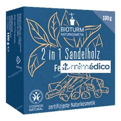 CHAMPU-GEL SOLIDO SANDALO 2 EN 1 100GR. VEGAN BIOTURM