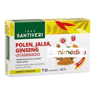 POLEN+JALEA+GINSENG 30COMP. SANTIVERI