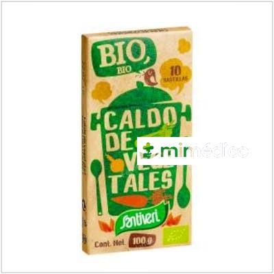 CALDO VEGETAL 10PASTILLAS. BIO SANTIVERI