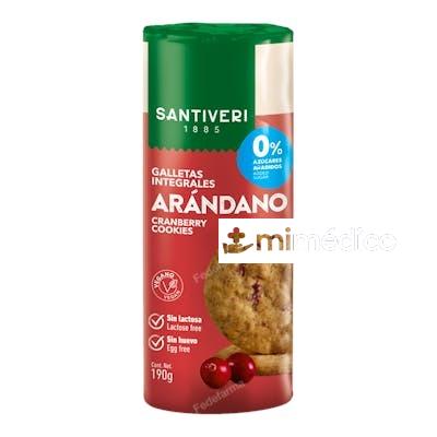 GALLETAS DIGESTIVE ARANDANOS 0% AZUCARES 190GR. SANTIVERI