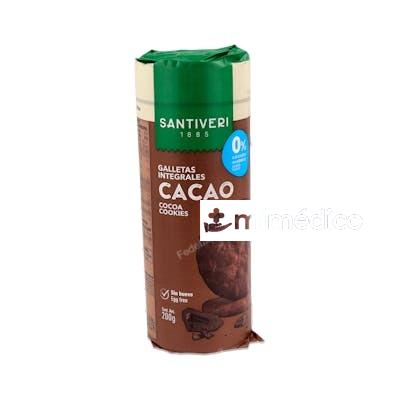 GALLETAS DIGESTIVE CACAO 0% AZUCARES 200GR. SANTIVERI