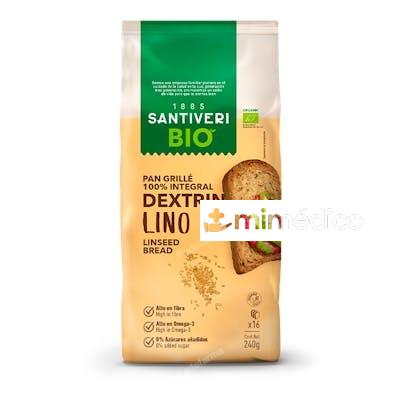 PAN GRILLE CON SEMILLAS LINO INTEGRAL 240GR. BIO SANTIVERI
