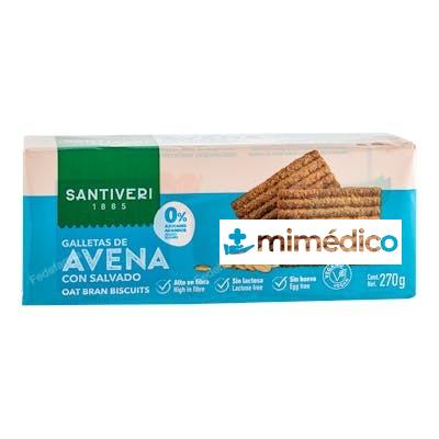GALLETAS DE AVENA CON SALVADO 260GR. SANTIVERI