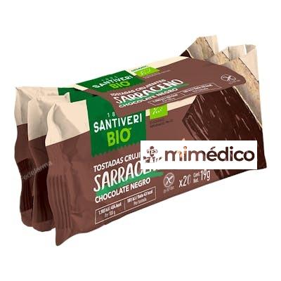TOSTADAS TRIGO SARRACENO CHOCO NEGRO 6UD. SANTIVERI