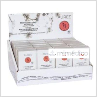 BARRA PROTECTOR LABIAL SPF20 EXPO.24UDS PACK 2UDS. AUREE