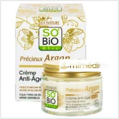 CREMA DE DIA ANTIEDAD HIALURONICO-ARGAN 50ML. BIO SO`BIO ETIC
