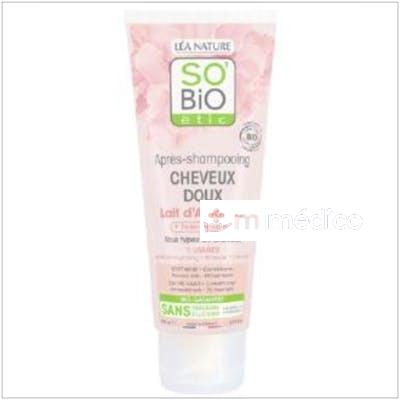 ACONDICIONADOR SUAVE LECHE ALMENDRAS 200ML. SO`BIO ETIC
