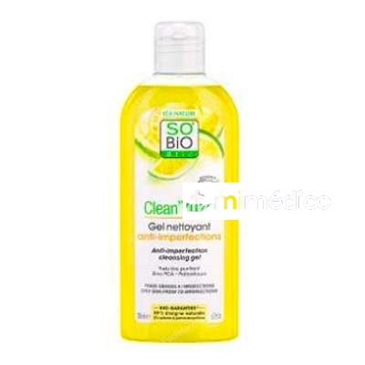 GEL LIMPIADOR CLEAN YUZU ANTI IMPERFECCIONES 200ML SOÃ‚Â`BIO ETIC