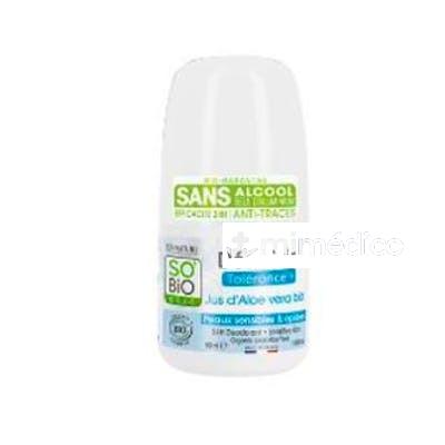 DESODORANTE TOLERANCIA 24H ALOE ROLL-ON 50ML. SOÃ‚Â`BIO ETIC