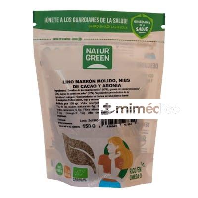 SEMILLAS LINO, CACAO Y ARONIA 225GR. BIO NATURGREEN
