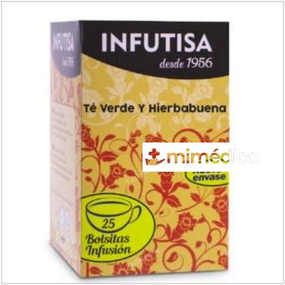 TE VERDE CON HIERBABUENA INFUSION 25BOLSITAS INFUTISA