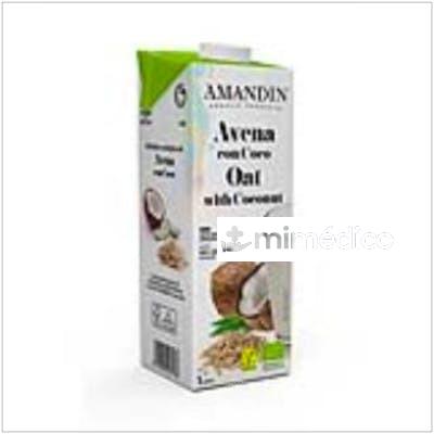 BEBIDA VEGETAL DE AVENA CON COCO 1LT 6UDS. BIO S/A AMANDIN