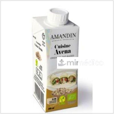 CUISINE CREMA DE AVENA 200ML 24UDS. BIO AMANDIN