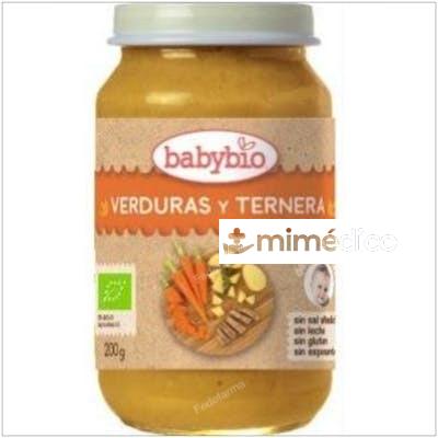 POTITO VERDURAS Y TERNERA 8MESES 200GR. BIO BABYBIO