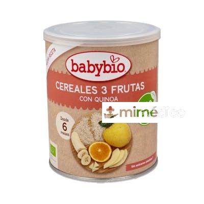CEREALES 3 FRUTAS  CON QUINOA 6MESES 220GR BIO S/A BABYBIO
