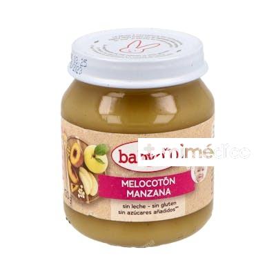 POTITO MELOCOTON Y MANZANA 4MESES 130GR. BIO SG  BABYBIO
