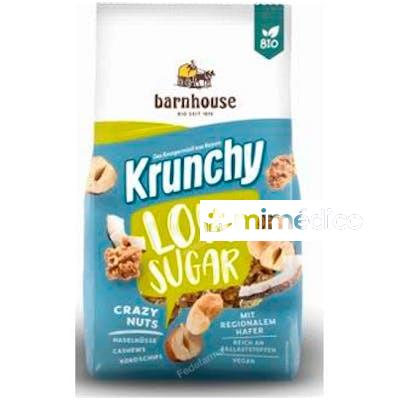 MUESLI KRUNCHY LOW SUGAR FRUTOS SECOS 375GR. BIO BARNHOUSE