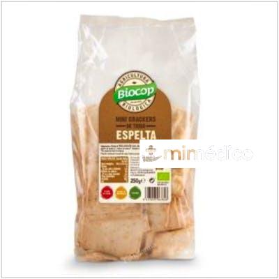 MINI CRACKERS DE TRIGO ESPELTA 250GR. BIO VEGAN BIOCOP