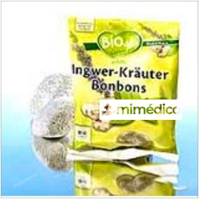 CARAMELOS  DE JENGIBRE Y HIERBAS 75GR. BIO BIODETA